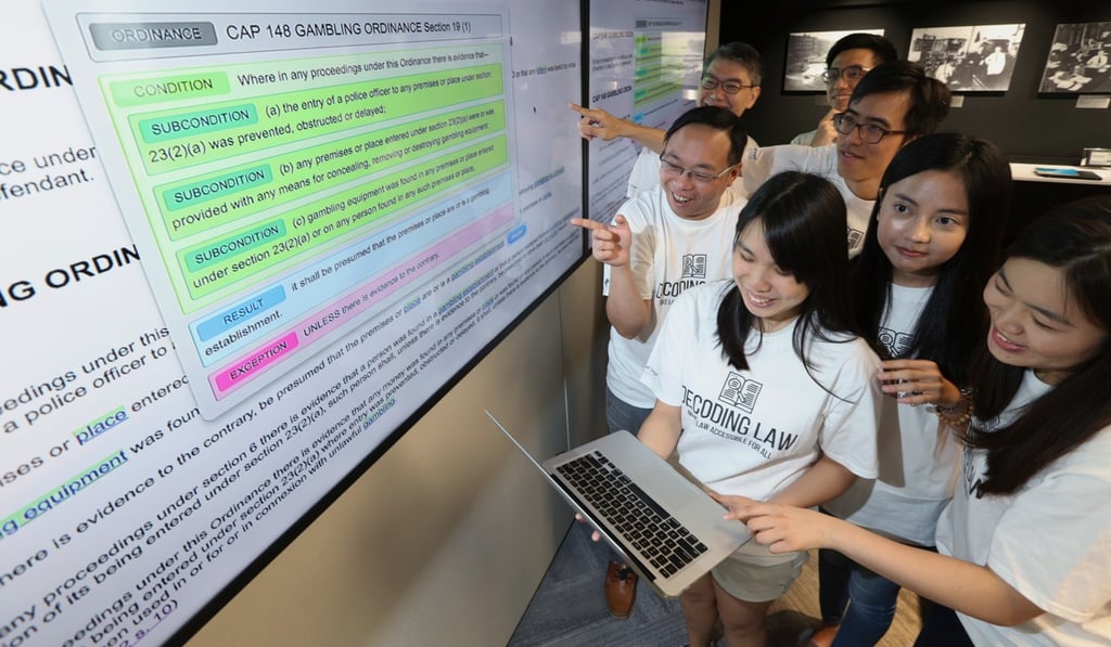 The chatbot function is so far available only in English, but the system for parsing clauses can be used in all local legislation, both in Chinese and English. Photo: Felix Wong