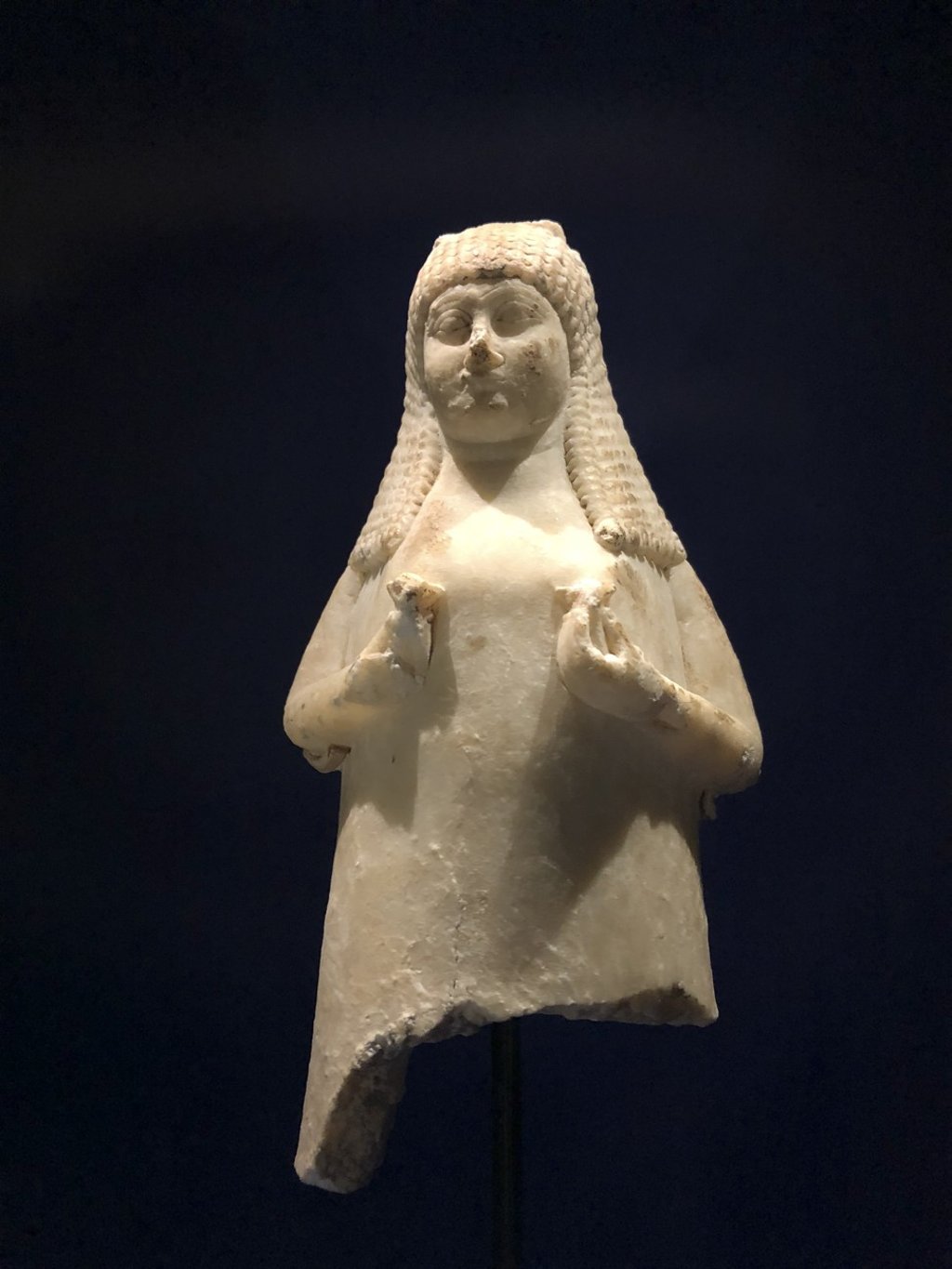 Jar in the shape of a woman from the ancient Iraqi hill city of Sippar from 700-600BC. Photo: Enid Tsui