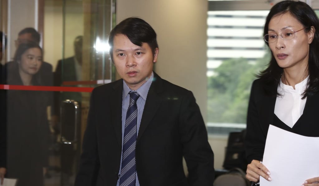 Dr Wong Cheuk-yi attending the Medical Council disciplinary hearing at Wong Chuk Hang on Wednesday. Photo: Nora Tam