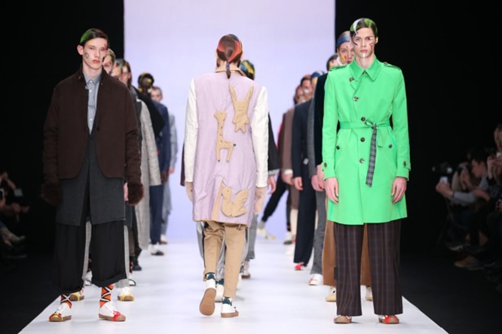 Models walk the runway at the recent Artem Shumov fashion show during Moscow fashion week.