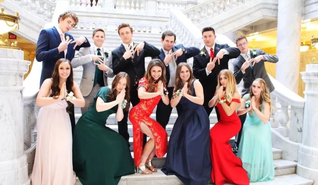 This image of Daum and her friends might be considered more offensive than her choice of dress. Photo: Twitter