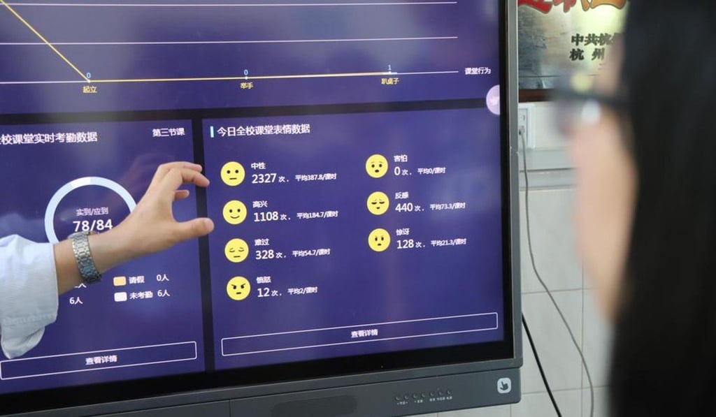 The cameras record pupils’ expressions to determine whether they are bored, focused or happy. Photo: Sina The cameras record pupils’ expressions to determine whether they are bored, focused or happy. Photo: Sina