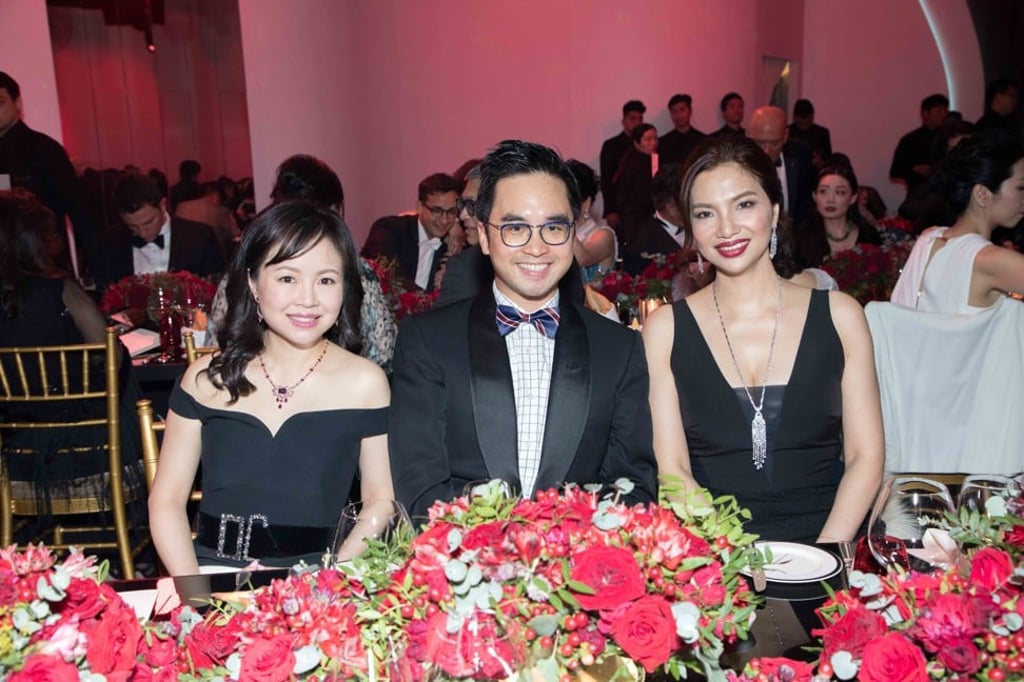 Jennifer and Adrian Cheng, and Peggy Hu