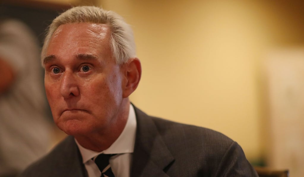 Roger Stone, a longtime political adviser and friend to US President Donald Trump, is seen on May 22, 2017 in Coral Gables, Florida. Photo; Getty Images via AFP