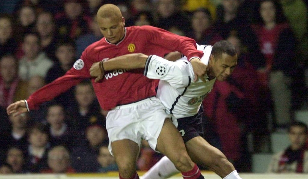 Wes Brown in action for Manchester United 17 years ago. Photo: AP