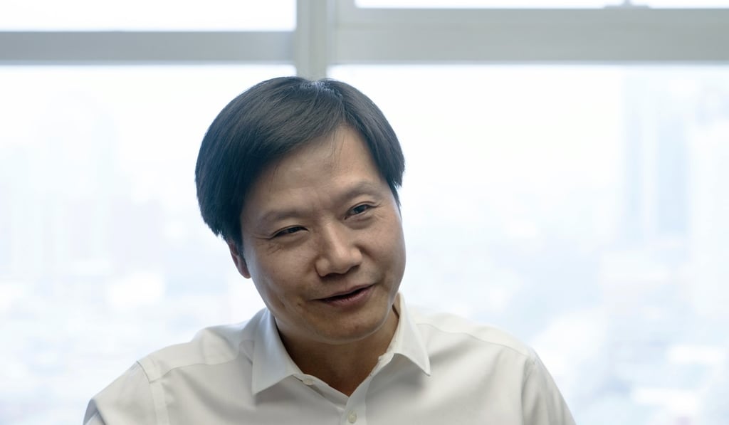 Lei Jun, the chairman and chief executive of Xiaomi, speaks during an interview in Beijing, China. Photo: Bloomberg