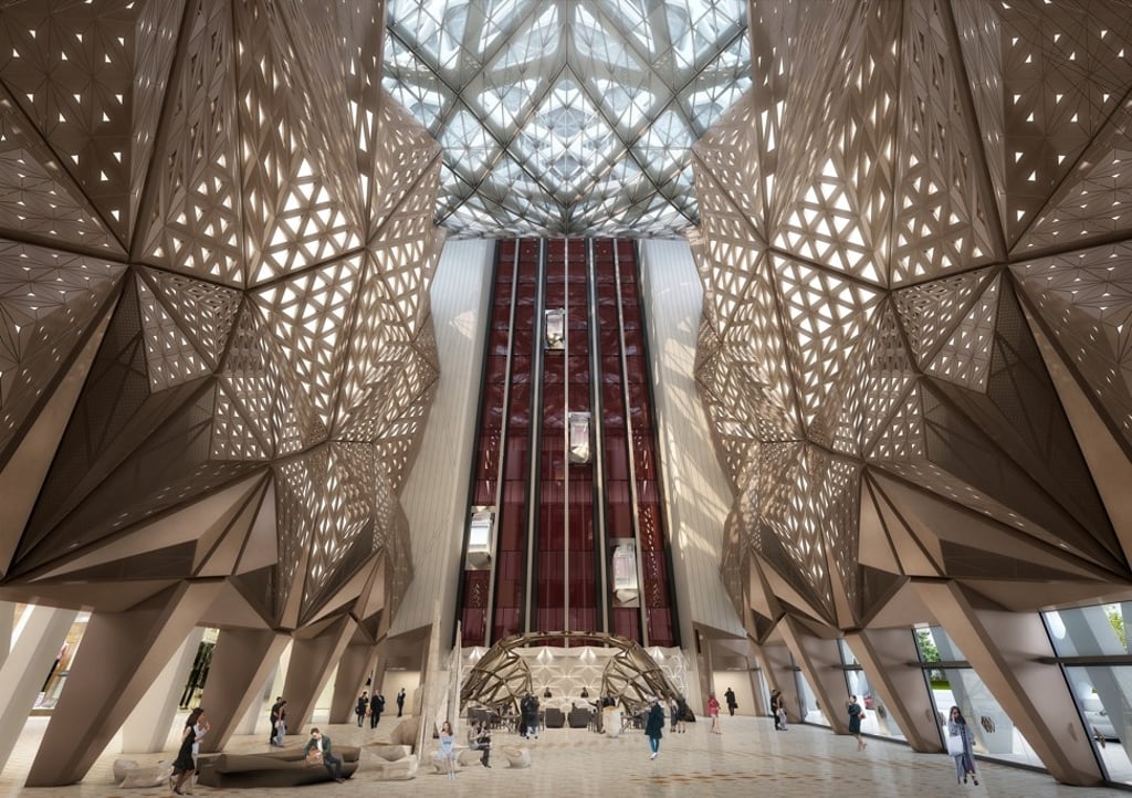 Located within the atrium are 12 lifts that are built to travel within the building’s figure ‘8’, offering guests a panoramic view of Macau as they swoosh up and down the hotel.