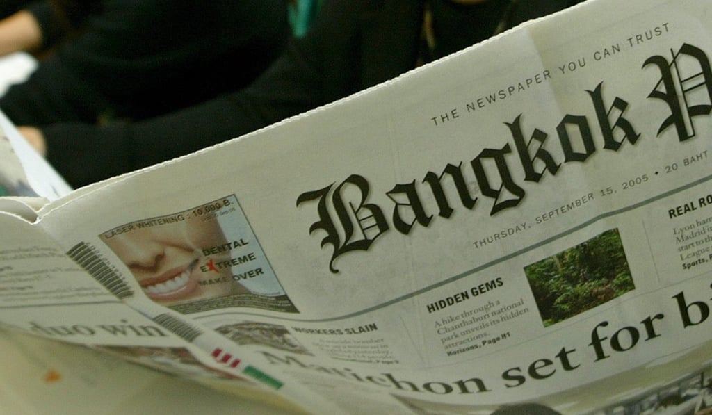 Bangkok Post: critical editor gets cut. Photo: EPA