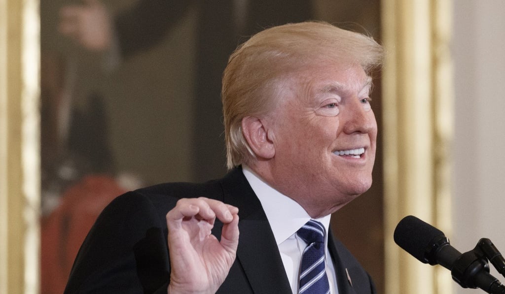 US President Donald Trump delivers remarks in the White House on Friday. Photo: EPA-EFE US President Donald Trump delivers remarks in the White House on Friday. Photo: EPA-EFE