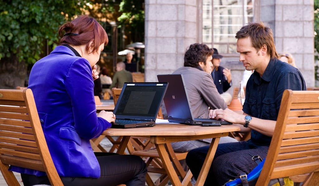 “Location-independent workers” make the most of Tallinn’s excellent digital infrastructure and fast, free public Wi-Fi. Picture: Alamy