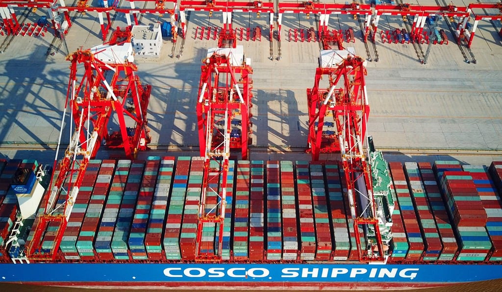 Shipping companies like Cosco are likely to benefit from the extra trade flows. Photo: AFP
