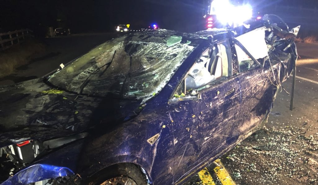 Keith Leung, 34, of Danville, California, died after his Tesla Model S crashed through a fence and into a pond in the San Francisco Bay area. Photo: KNTV via AP Keith Leung, 34, of Danville, California, died after his Tesla Model S crashed through a fence and into a pond in the San Francisco Bay area. Photo: KNTV via AP