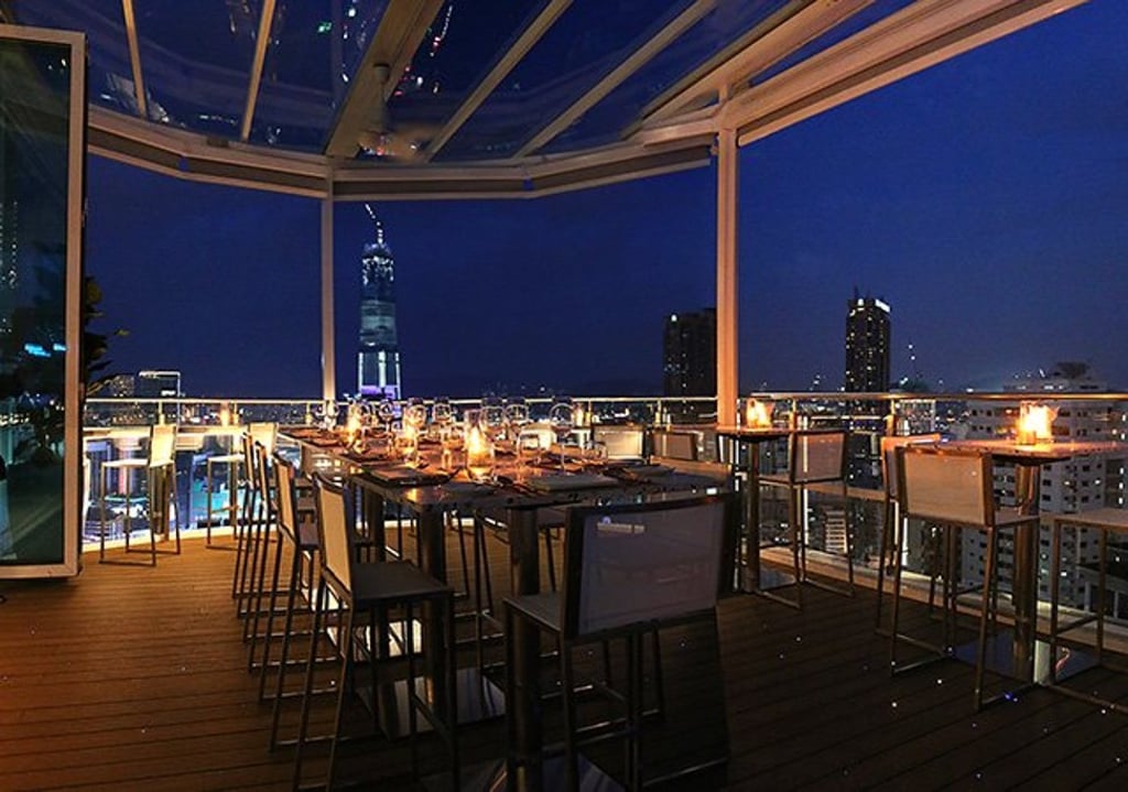 Cielo Sky Dining & Lounge offers a fine view of the Kuala Lumpur skyline.