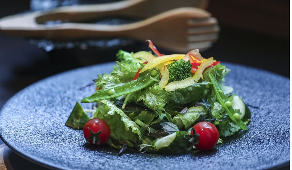 Saga assorted vegetable salad with Ariake seaweed from Sara. Photo: Jonathan Wong