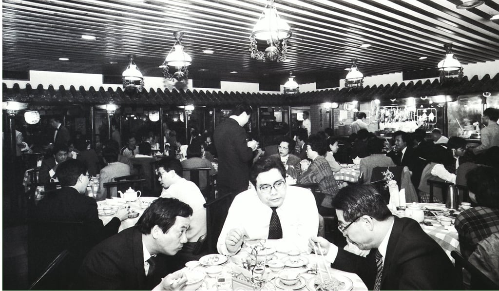 An old photograph of a packed-out Tsui Hang Village in Central.