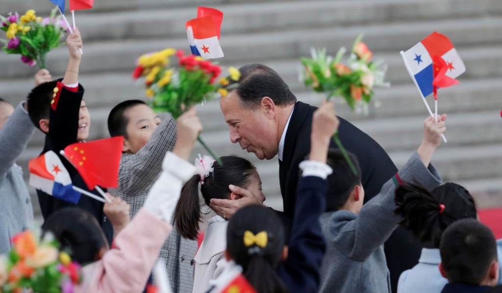 Panama President Juan Carlos Varela takes part in a welcoming ceremony in Beijing, during his visit to China in November. Photo: Reuters
