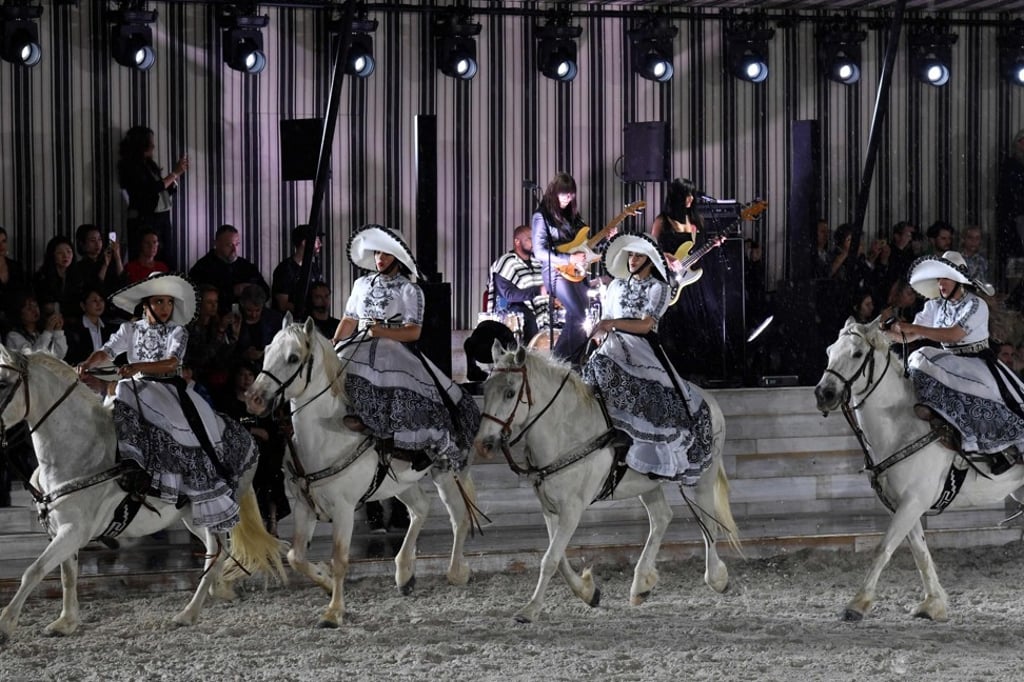 Horse riders perform at Chantilly chateau. Photo: Agence France-Presse Horse riders perform at Chantilly chateau. Photo: Agence France-Presse