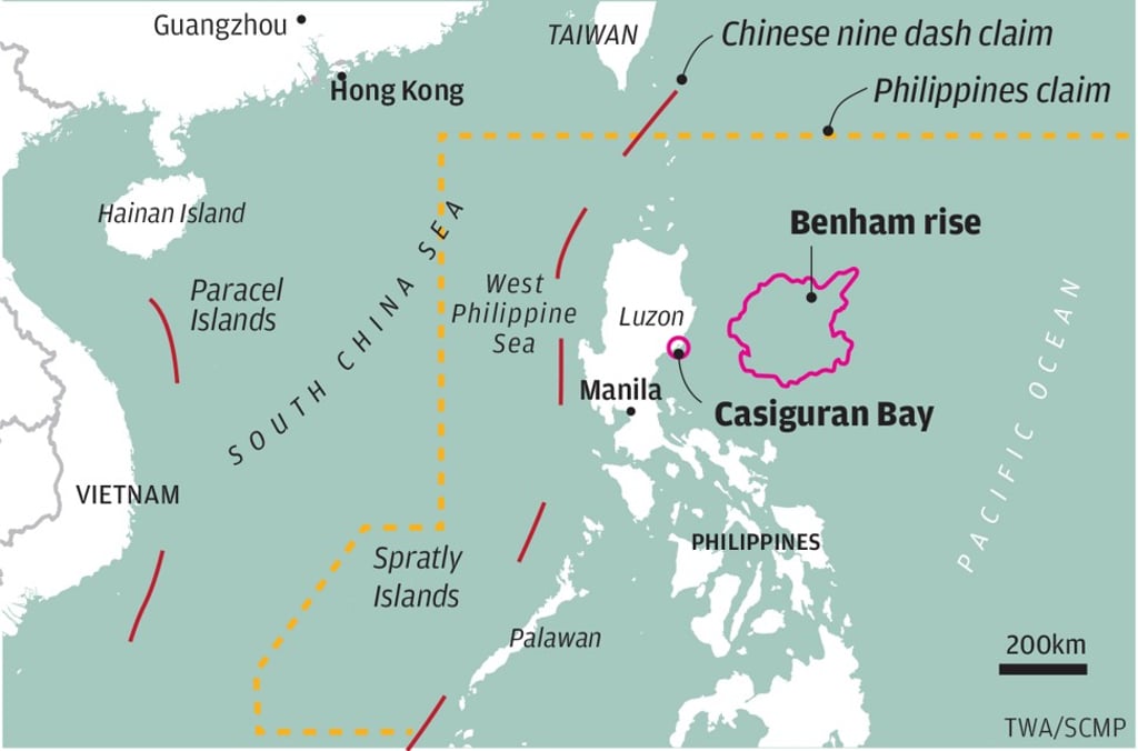 A map showing the disputed South China Sea. Image: TWA/SCMP