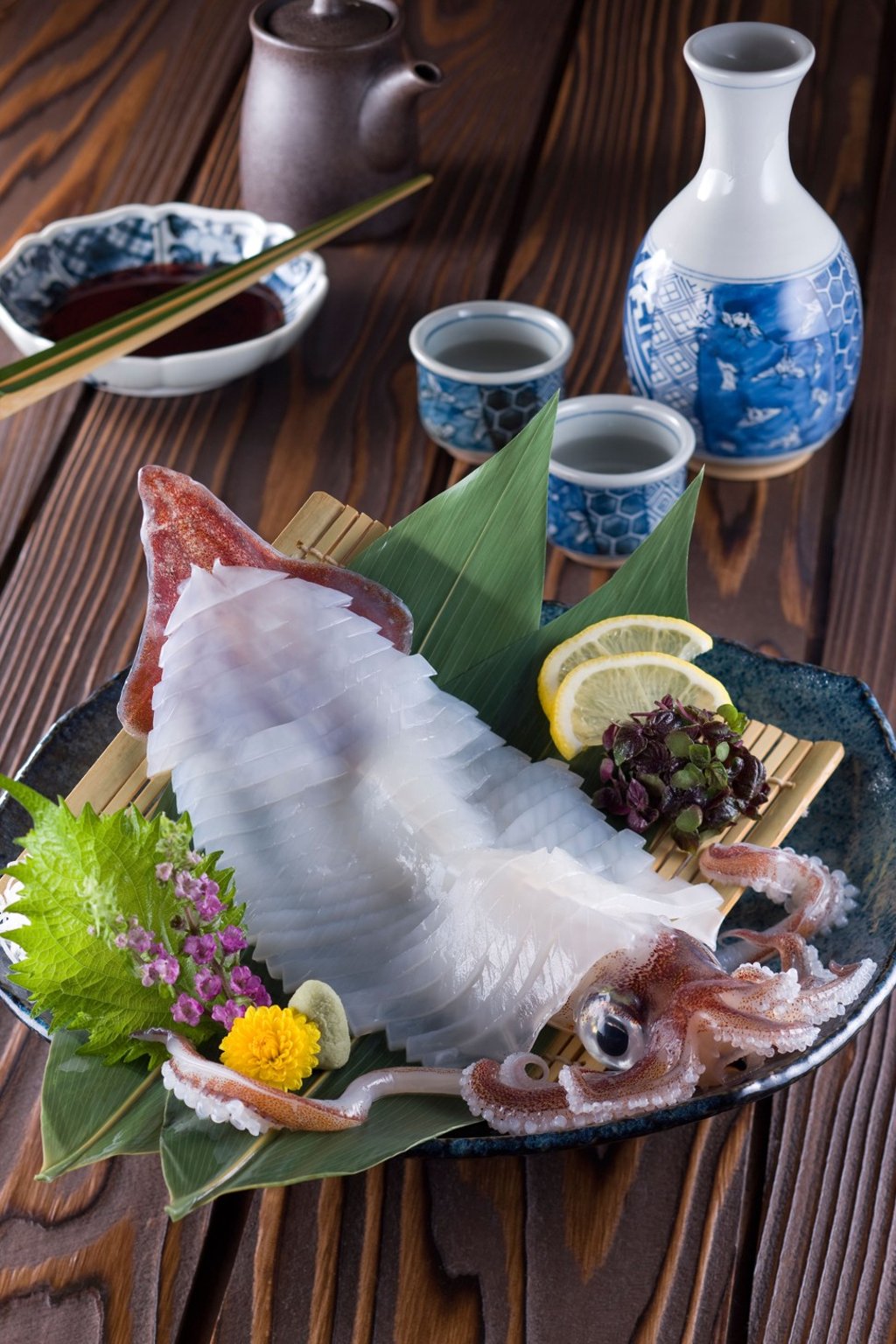 Ikizukuri-style squid. Photo: Alamy