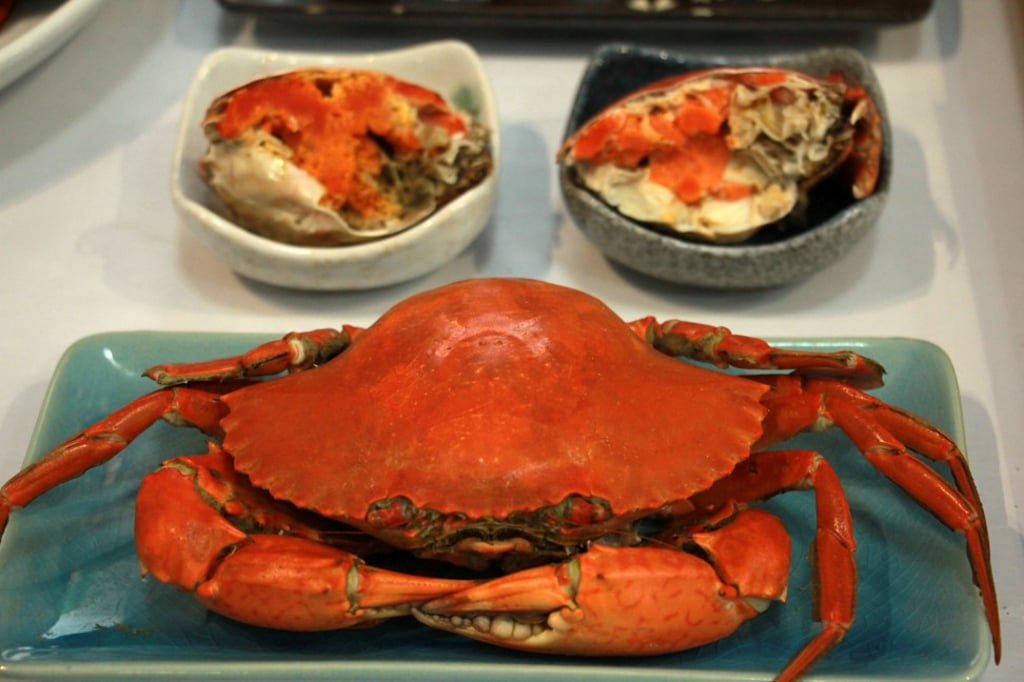 Hele crab is known for its tender meat and the golden colour of its crab extract.