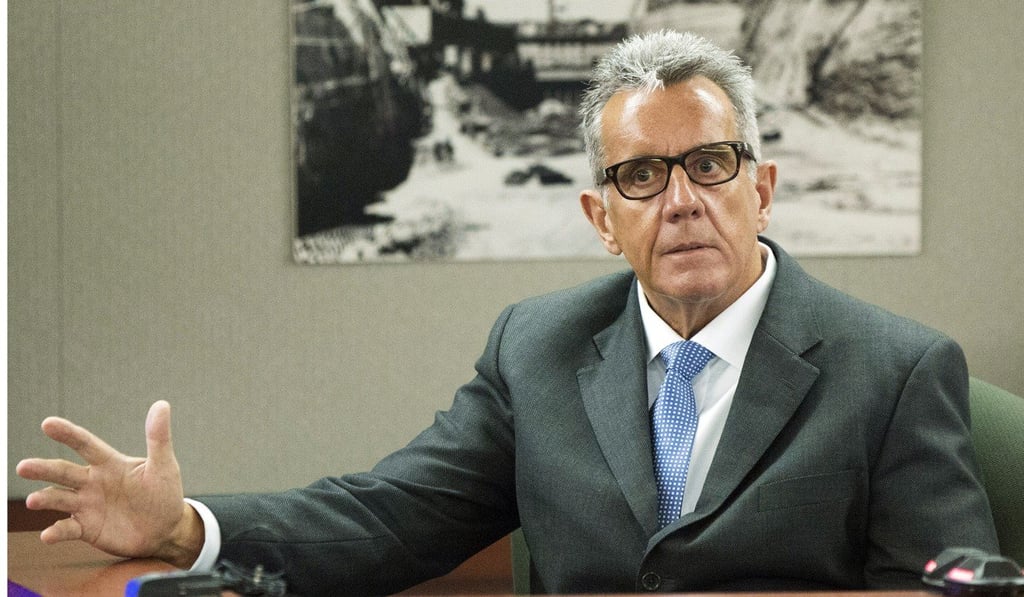 In this April 30, 2018, file photo, plaintiff Gavin Cox testifies during his civil trial against magician David Copperfield at the Regional Justice Centre in Las Vegas. Photo: AP In this April 30, 2018, file photo, plaintiff Gavin Cox testifies during his civil trial against magician David Copperfield at the Regional Justice Centre in Las Vegas. Photo: AP