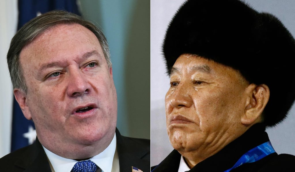 US Secretary of State Mike Pompeo (left) and vice-chairman of North Korea's ruling Workers' Party Central Committee Kim Yong-chol. Photo: Agence France-Presse