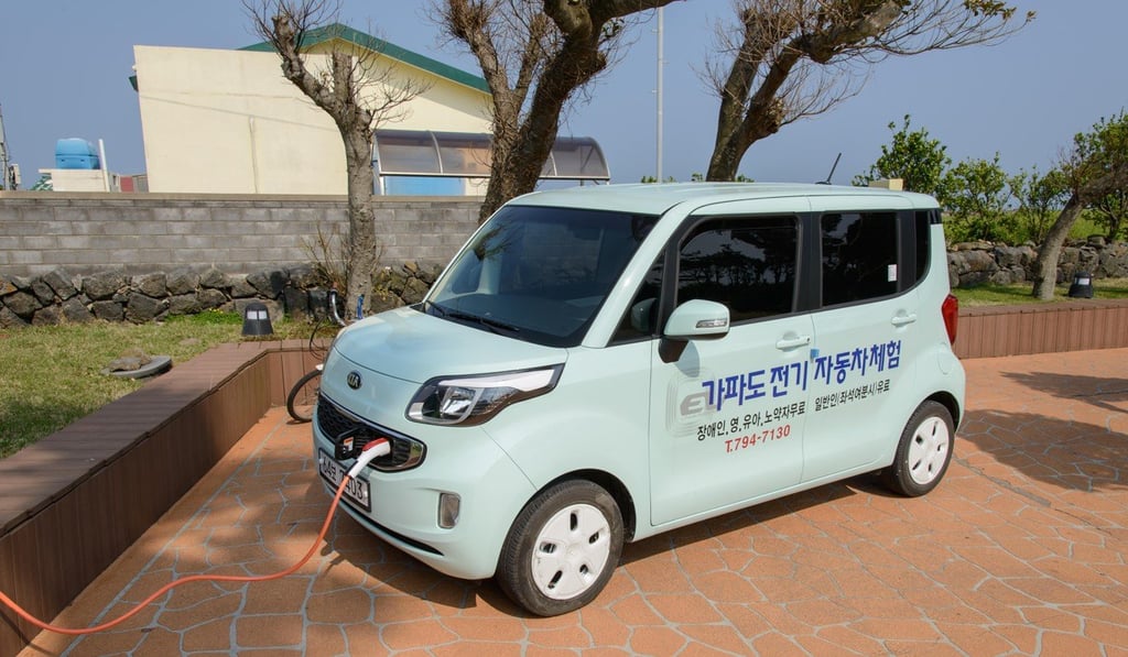 Half of all electric cars in South Korea are registered in Jeju province. Picture: Alamy