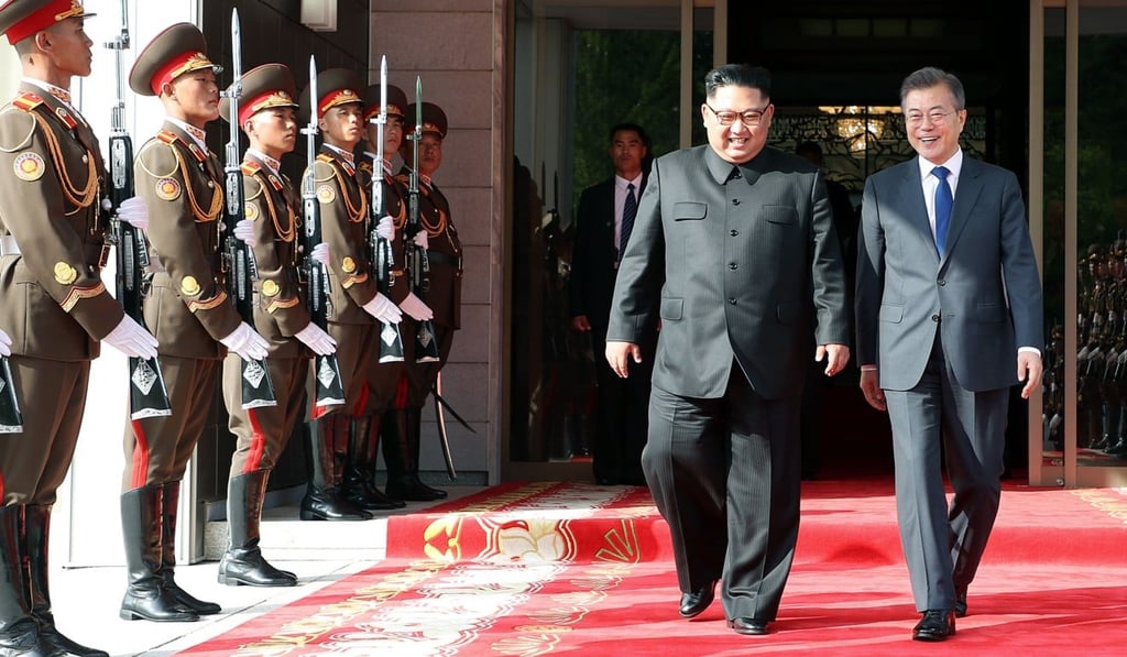 North Korean leader Kim Jong-un and South Korean President Moon Jae-in held surprise talks on May 26 to get a historic summit between Kim and US President Donald Trump back on track. Photo: AFP / South Korea's presidential Blue House handout North Korean leader Kim Jong-un and South Korean President Moon Jae-in held surprise talks on May 26 to get a historic summit between Kim and US President Donald Trump back on track. Photo: AFP / South Korea's presidential Blue House handout