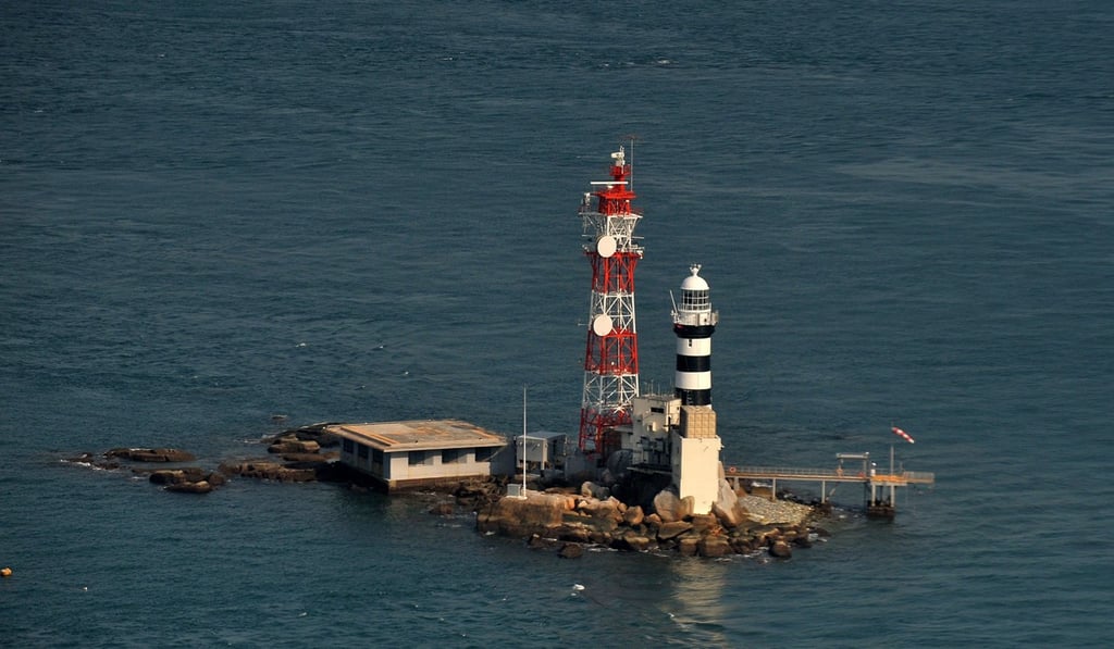 The Horsburgh lighthouse on Pedra Branca. Photo: EPA
