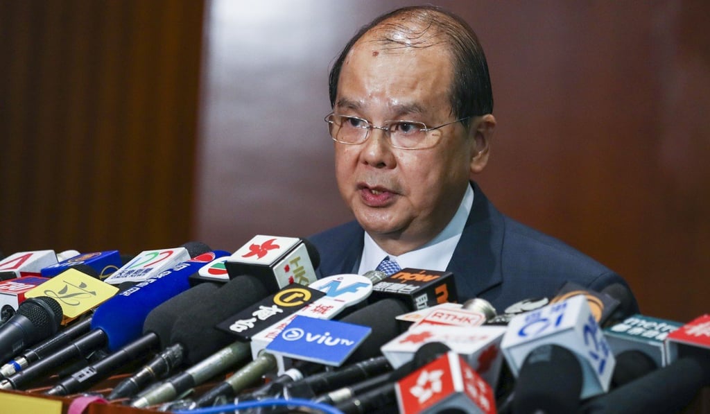 Chief Secretary Matthew Cheung promised a “action-oriented, responsive and high-level body that will drive the work for the benefit of children”. Photo: Nora Tam