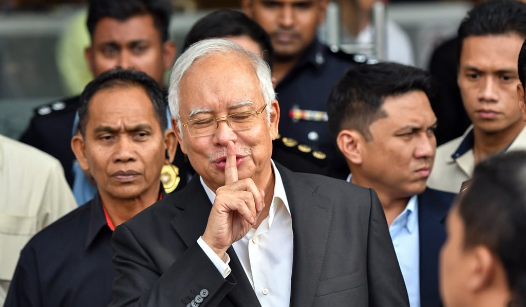 Former prime minister Najib Razak went to Malaysia’s anti-graft agency to make a statement of what he knew about US$10.6 million transferred into his bank account from the fund. Photo: Xinhua Former prime minister Najib Razak went to Malaysia’s anti-graft agency to make a statement of what he knew about US$10.6 million transferred into his bank account from the fund. Photo: Xinhua