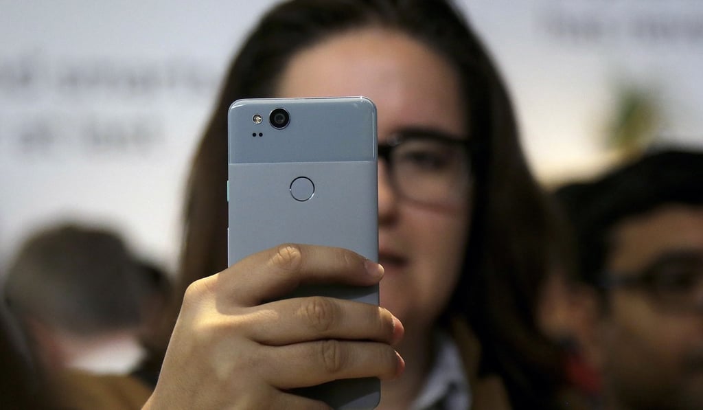Taking a picture with a Google Pixel 2 phone. Photo: AP