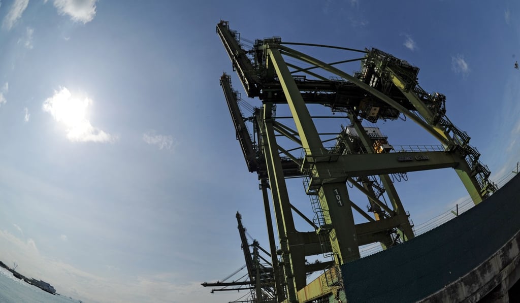 Cranes at the Tanjong Pagar Terminal in Singapore. Photo: Xinhua