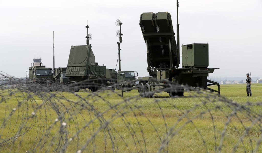Japan Air Self-Defense Force demonstrates a training to utilize the PAC-3 surface to air interceptors at the US Yokota Air Base on the outskirts of Tokyo. Photo: AP