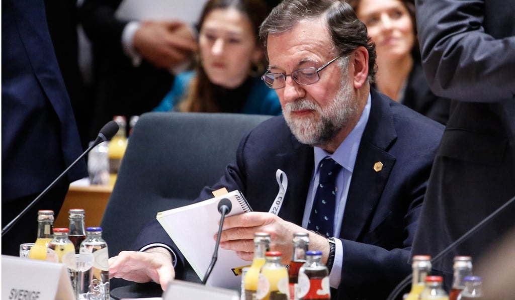 Spain’s former prime minister Mariano Rajoy. Photo: Bloomberg