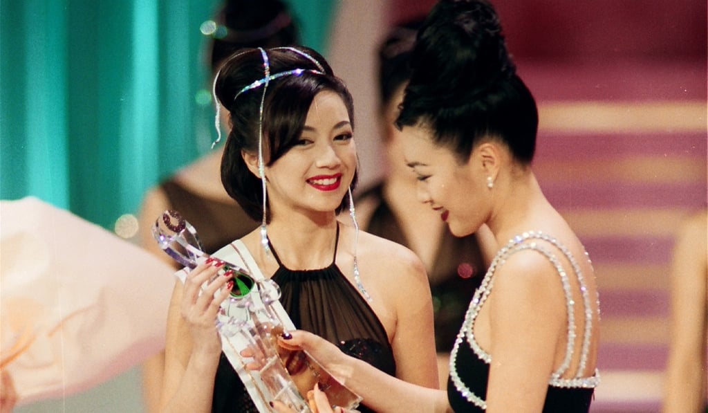 Young is crowned Miss Hong Kong in 1995. Photo: Handout