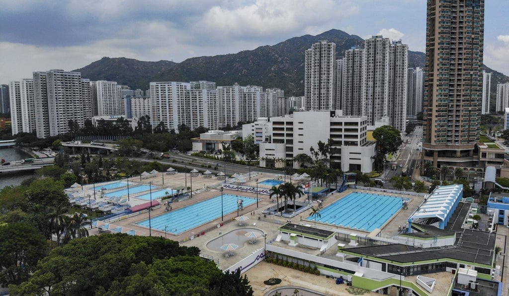 The Tuen Mun Swimming Pool on Hoi Wong Road in Tuen Mun has been linked to a possible redevelopment involving the MTR Corporation. Photo: Roy Issa