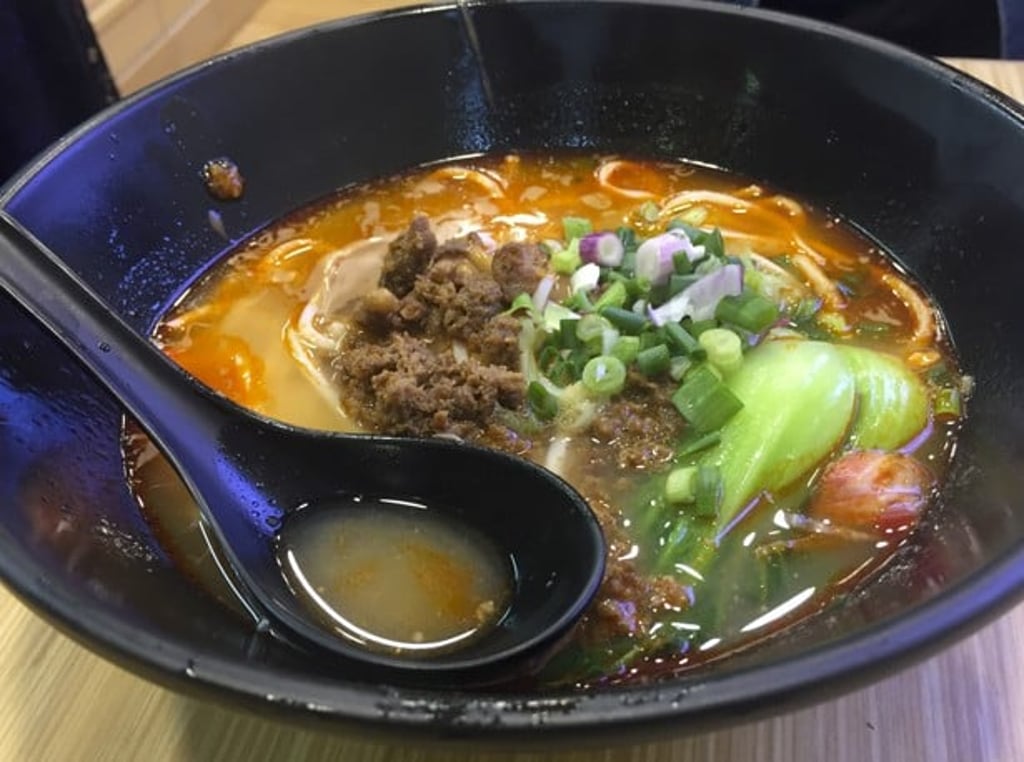 Sichuan dan dan noodles. Photo: Laurie Chen