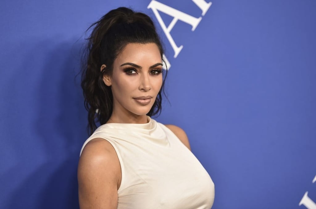 Kim Kardashian, who received a special fashion influencer award, arrives at the CFDA Fashion Awards at New York’s Brooklyn Museum on Monday. Photo: AP