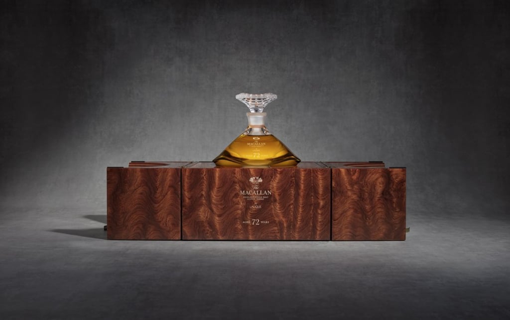 The Macallan 72 Years Old in Lalique – the oldest single malt ever bottled by the whisky maker. The Macallan 72 Years Old in Lalique – the oldest single malt ever bottled by the whisky maker.