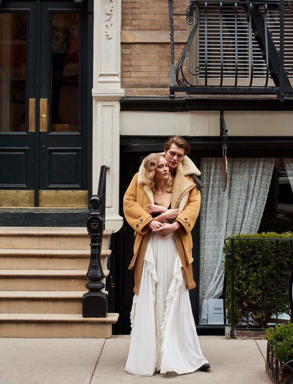 ON HER: Givenchy, dress, HK$100500; Zoe Chicco, earrings, USD850; Ana Katerina, necklace, US3500; Ariel Gordon, diamond pendant necklace, USD495; Ana Katarina, ring, USD8800; ON HIM: Alexander McQueen, HK$68100