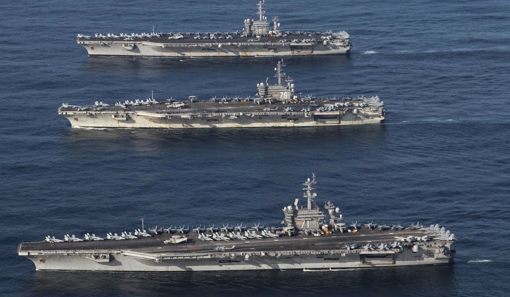 The US has sent warships on patrols in the South China Sea. Photo: EPA-EFE