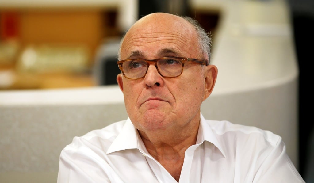U.S. President Donald Trump's attorney Rudy Giuliani, seen in Jerusalem on Thursday, said at a conference in Tel Aviv that “I don’t respect a porn star the way I respect a career woman”. Photo: Reuters