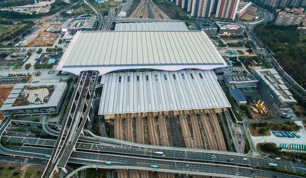 The Shenzhen North Railway Station. The Guangzhou-Shenzhen section of the Guangzhou-Shenzhen-Hong Kong Express Rail Link was put into service in 2011, and the Hong Kong section is expected to be completed this year. Improved travel links and health care facilities could make retiring in China’s southern Guangdong province a realistic option for many Hongkongers. Photo: Xinhua