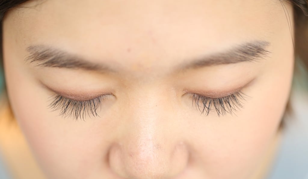 Kesalan Patharan’s eyelash extension treatment. Photo: May Tse