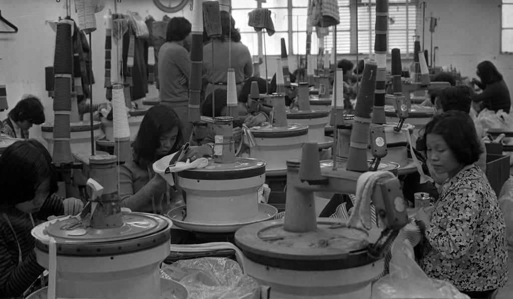 Workers at a knitwear factory in Kwun Tung in 1978. Hong Kong’s manufacturing era in the 1960s and 1970s was the result of a unique combination of factors. Today, the city has no place for low-cost mass production. Photo: Yau Tin-kwai