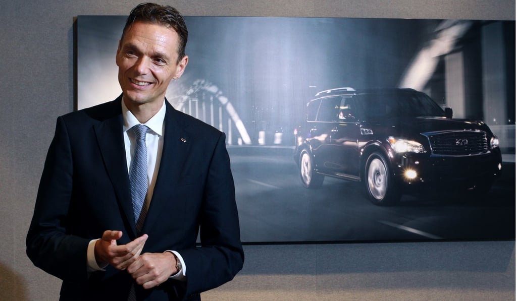 Ronald Krueger, president of Infiniti Motor, poses for a photograph at his HK office in Wan Chai. 02JUN15