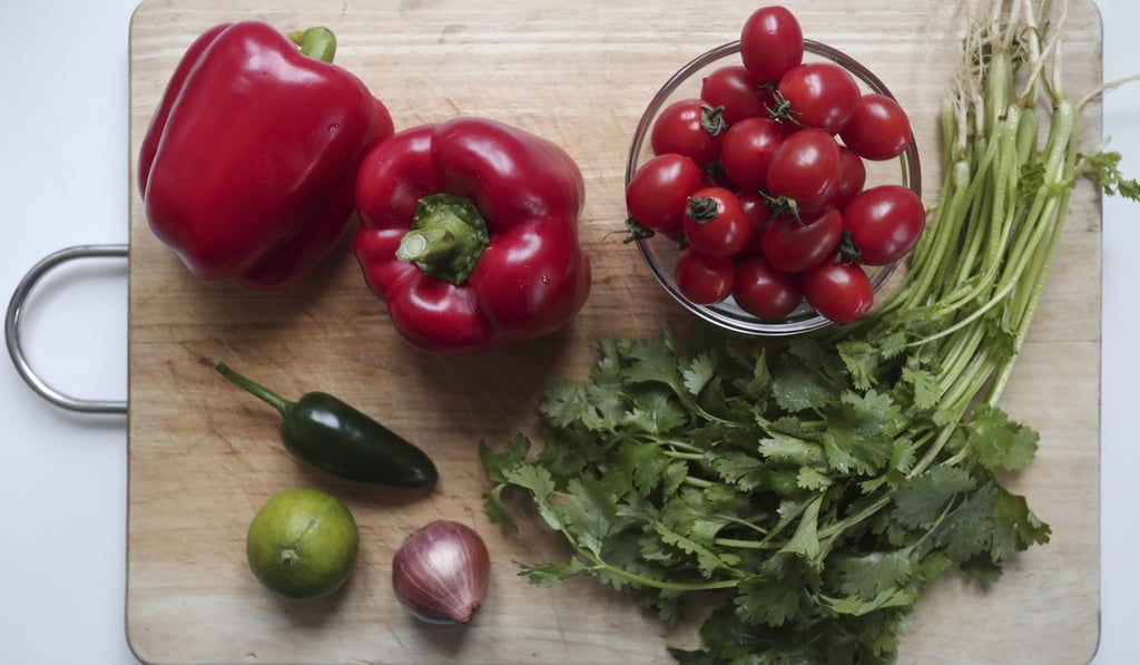 The ingredients for the salsa.