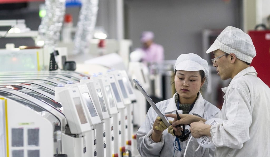 The Hengyang Foxconn plant makes Echo smart speakers and Kindle e-readers. Photo: EPA