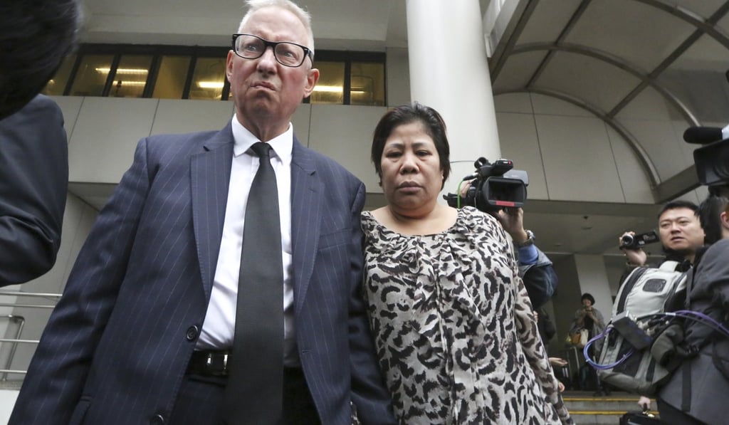 Nick Cousins (left) and Herminia Garcia leave Eastern Court in 2015 after the death of their daughter sparks concern over unregistered births. Photo: Felix Wong